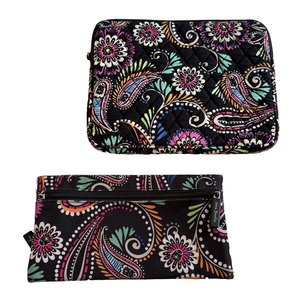 Vera Bradley Multicolor Paisley Tablet Cover and Pencil Case